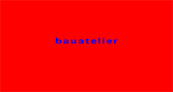 Desktop Screenshot of bauatelier.de