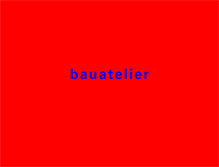 Tablet Screenshot of bauatelier.de